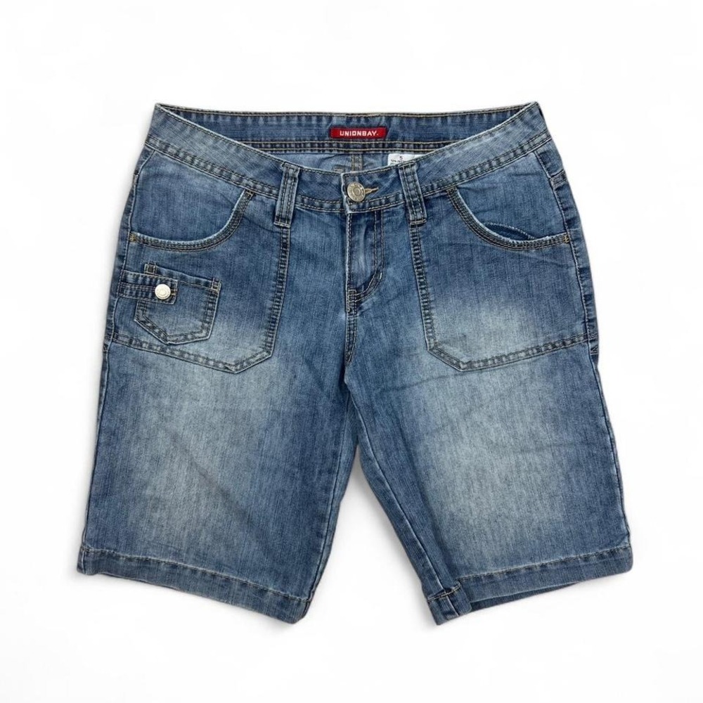 Vintage Union Bay Denim Burmuda Shorts Jorts Women's Size 5‎ Grunge Skater Punk
